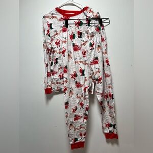 ADULT The Children's Place Festive Pajama Set - Red, Green, White